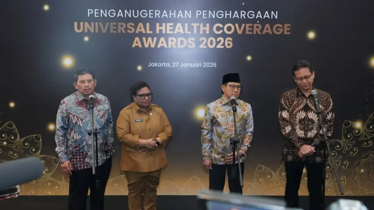 Dukung Program JKN, Pemda Kabupaten Cianjur dan Kota Sukabumi Terima Penghargaan di UHC Awards 2026