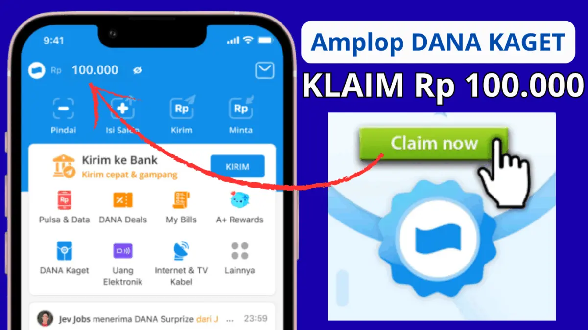 Ini Link Dana Kaget Terkini Diburu Warganet, Kesempatan Dapat Saldo DANA Gratis Rp100.000 Masih Terbuka!