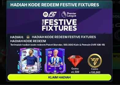Terbaru! Kode Redeem FC Mobile 15 Januari 2026, Hadiah Gems dan Pemain OVR 115