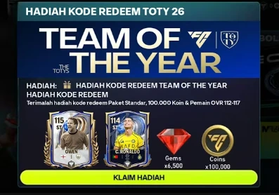 Resmi Rilis! 20 Kode Redeem FC Mobile 20 Januari 2026, Ada Player OVR 115
