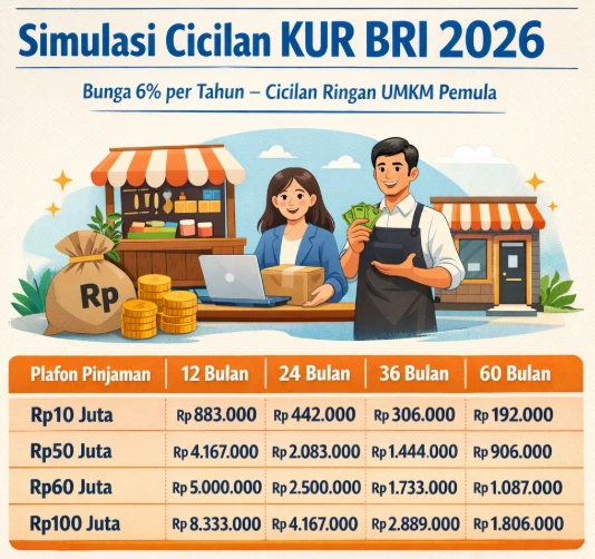 KUR BRI 2026 Terbaru, Modal Usaha hingga Rp500 Juta untuk Perintis KUR BRI 2026 Terbaru, Modal Usaha hingga Rp500 Juta untuk Perintis