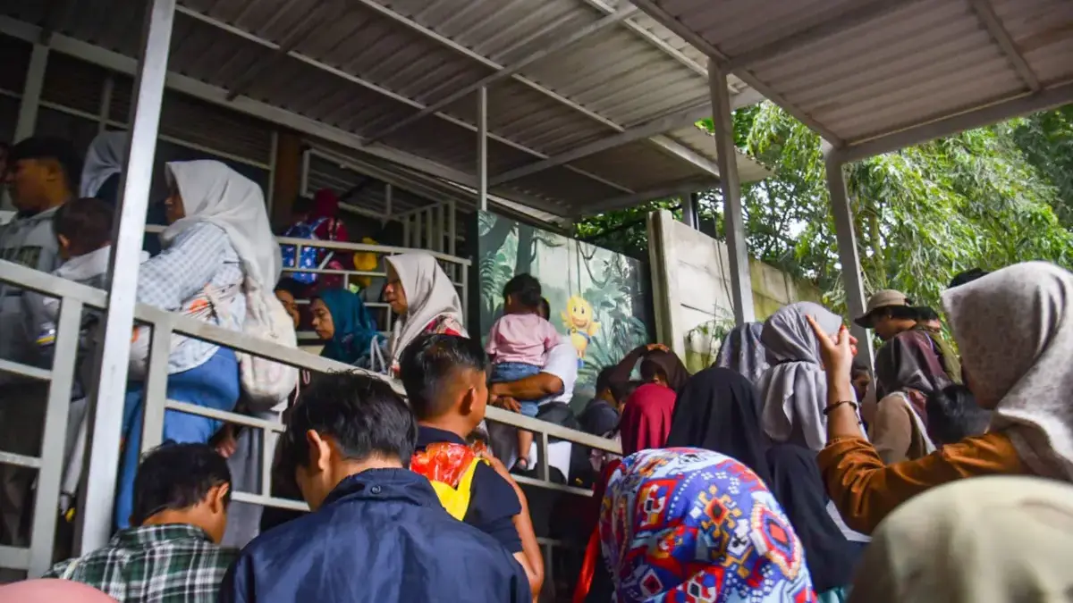 Bandung Zoo Diserbu Pengunjung saat Libur Tahun Baru, Donasi Satwa Mengalir Libur Tahun Baru, Ribuan Warga Padati Bandung Zoo dan Galang Donasi Satwa