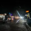 Suasana minim Penerangan Jalan Umum (PJU) di akses jalan Bandung menuju Garut, Jalan Rancaekek