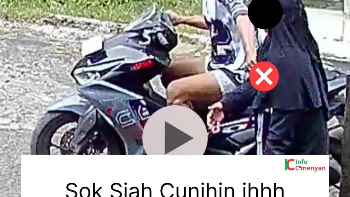 Tangkap layar rekaman video video aksi asusila yang terjadi di wilayah Cibeunying Kidul, Kota Bandung