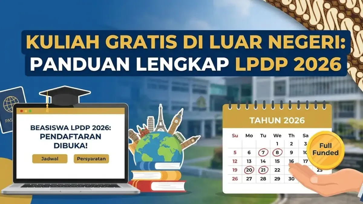 Kesempatan Emas! Pendaftaran Beasiswa LPDP 2026 Segera Dibuka: Simak Jadwal Lengkap dan Syaratnya