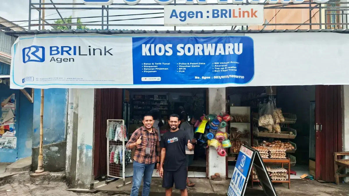Hadirkan Perbankan di Pegunungan Alor NTT, BRILink Agen Ini Raih Predikat Jawara Nasional BRILink Agen Sorwaru di Kelurahan Kalabahi Tengah, Kab.Alor, Provinsi Nusa Tenggara Timur (NTT)