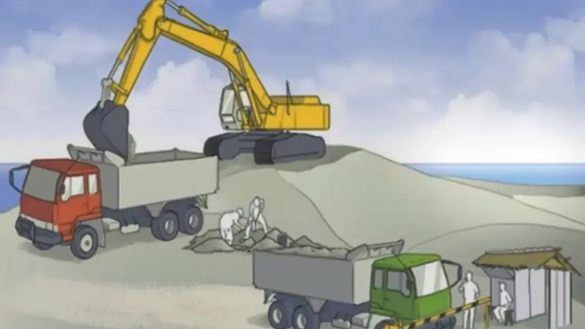 Ilustrasi area pertambangan