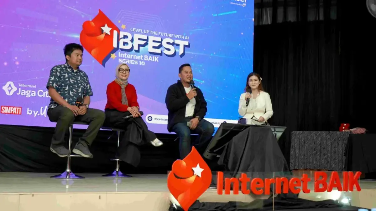 Road show Internet BAIK Festival (IBFEST) Series 10 di SMK Negeri 1 Cimahi, Selasa (21/1/2026).