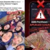 Postingan Ketua Aplikasi AMG Pantheon Baubau yang menjanjikan uang Rp100 juta untuk member yang tertipu.