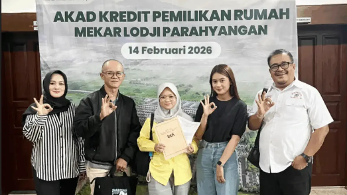 Pertegas Komitmen Pembangunan, Mekar Lodji Parahyangan Gelar Akad KPR Perdana Bersama Bank BTN
