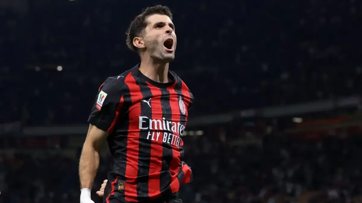 Berani Bayar Arsenal dan Man United? AC Milan Pasang Harga Tinggi untuk Christian Pulisic Christian Pulisic pemain AC Milan.