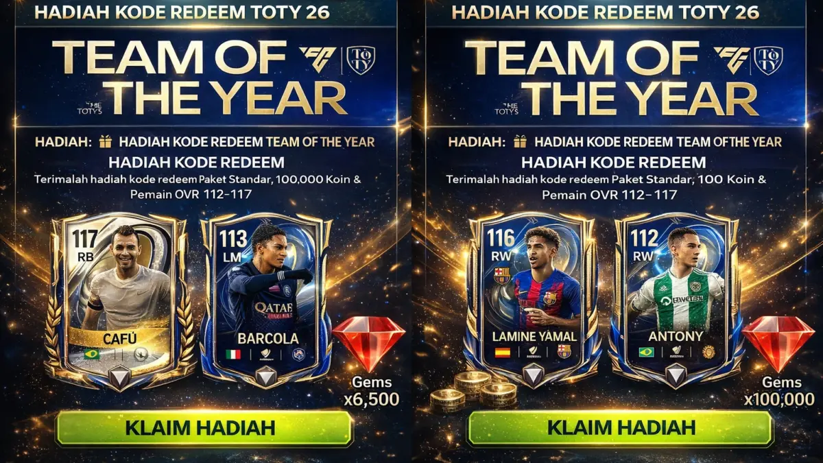 25 Kode Redeem FC Mobile 19 Februari 2026, Player OVR 115+ Gratis Kode Redeem FC Mobile 19 Februari 2026