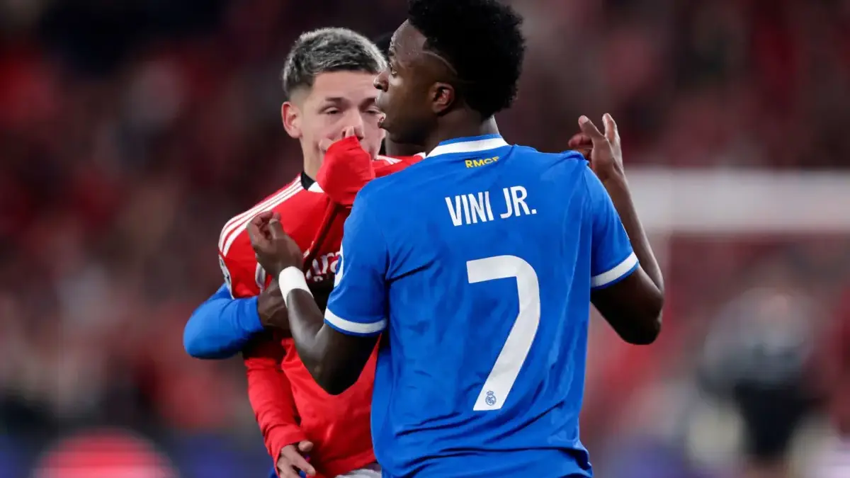 Diduga Rasis kepada Vinicius Jr, Gianluca Prestianni Dibela Benfica Gianluca Prestianni dan Vinicius Junior.