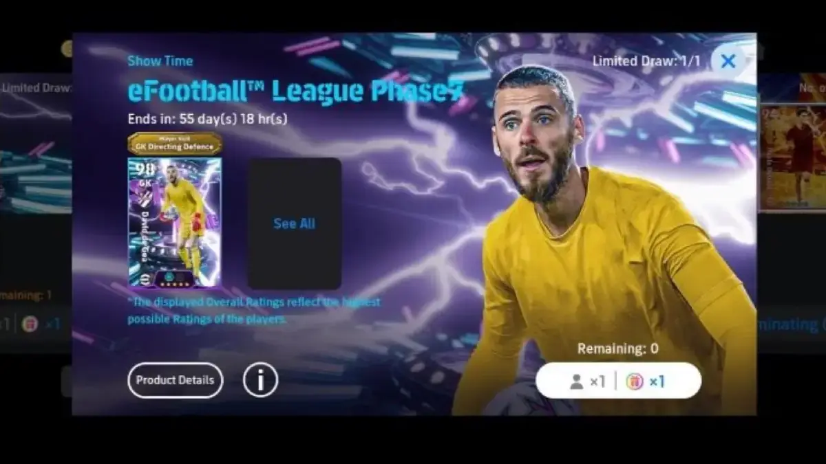 5 Kiper Terbaik untuk Pemula eFootball Siap Bikin Gawang Aman, Siapa Paling Recommended? David de Gea POTW eFootball.