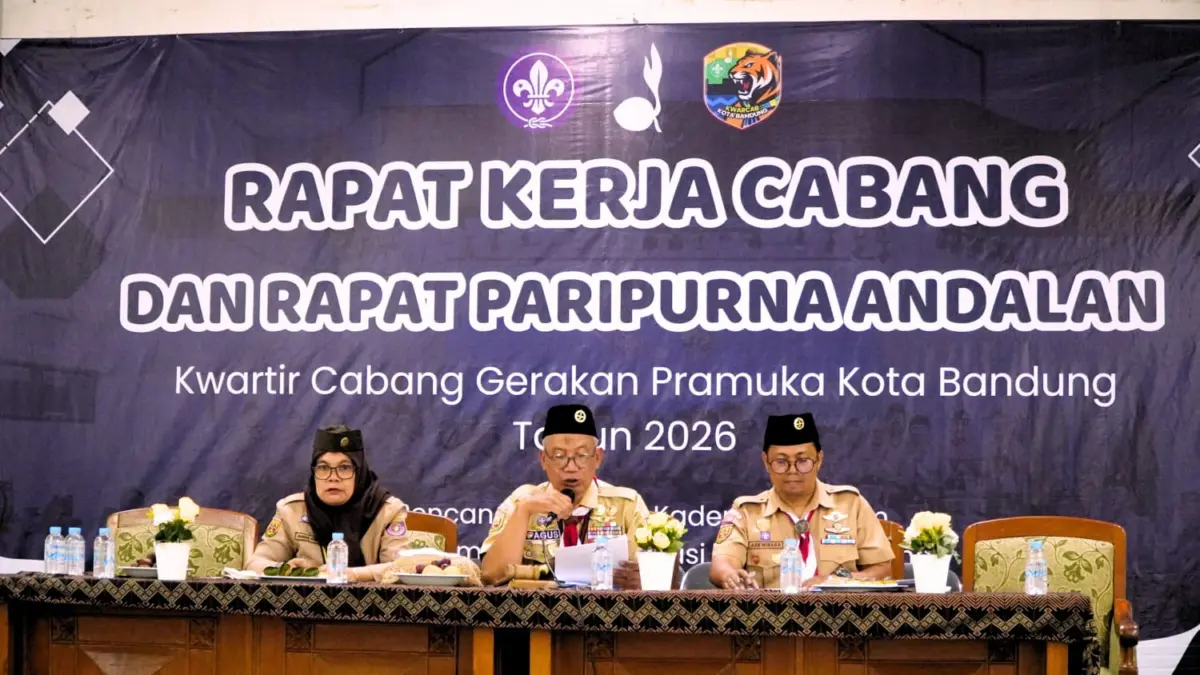 RAKERCAB Pramuka Kota Bandung 2026, Perkuat Konsolidasi dan Arah Strategis Pembinaan