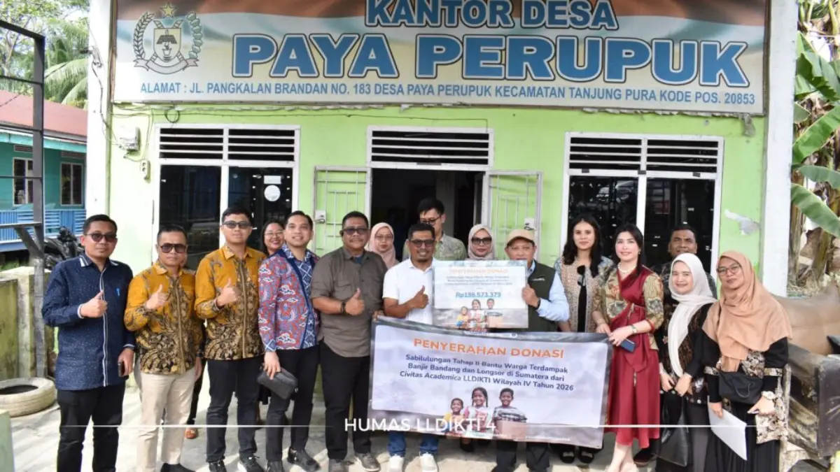 Bantu Pulihkan Ekonomi Masyarakat Sumatra, LLDIKTI 4 Suntik Donasi Tahap 2 Bantu Pulihkan Ekonomi Masyarakat Sumatra, LLDIKTI 4 Suntik Donasi Tahap 2