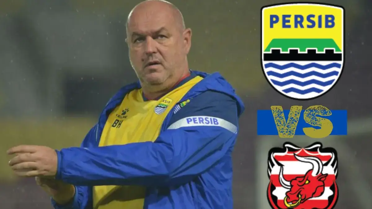 Canva Bojan Hodak Persib vs Madura.