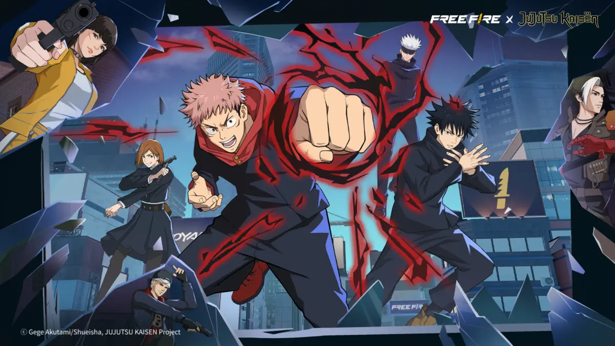 Free Fire x Jujutsu Kaisen.