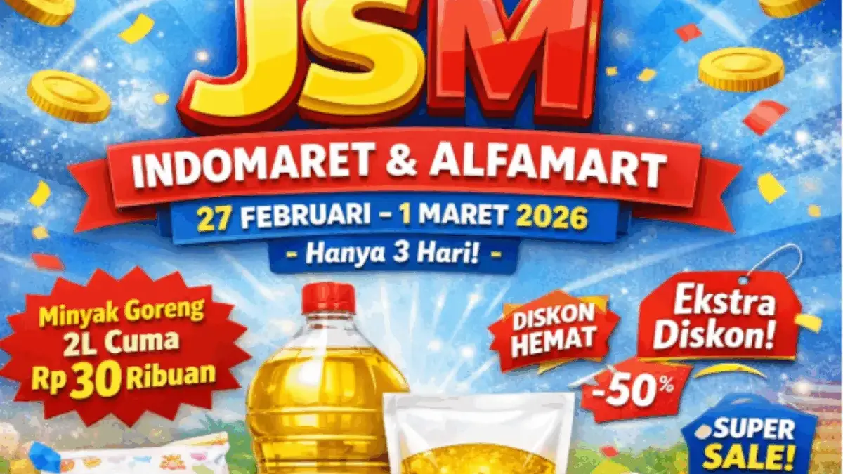 Promo JSM Indomaret dan Alfamart 27 Februari – 4 Maret 2026 Mulai dari Minyak Goreng, Susu, Popok