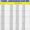 Tabel KUR BRI Pinjaman 80 Juta Bulan Februari 2026: Cicilan Ringan untuk UMKM