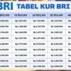 Tabel Pinjaman 70 Juta KUR BRI 2026 Bulan Februari, Cicilan Ringan untuk UMKM