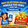 Cukup Klik! Cair Langsung Saldo DANA Gratis Rp100 Ribu ke Dompet Digital