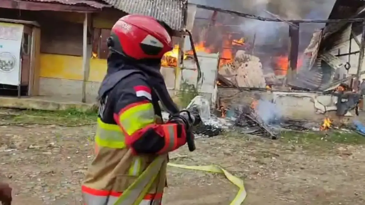 Warung Soto di Cimanggu Bogor Terbakar Diduga Akibat Kebocoran Gas, Kerugian Capai Rp50 Juta 