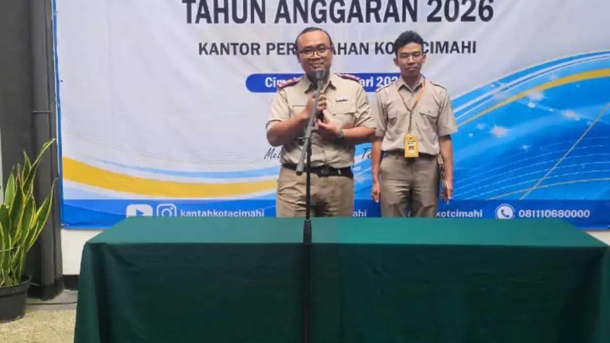 Percepat Sertifikasi Tanah Warga, BPN Cimahi Resmi Lantik Panitia PTSL 2026 Pengangkatan Sumpah Panitia Ajudikasi PTSL oleh Kepala Kantor Badan Pertanahan Nasional (BPN) Cimahi