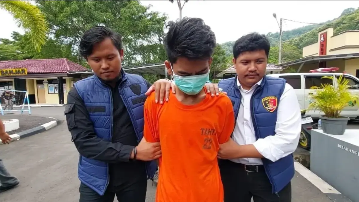 Tersangka pembacokan sopir grab di pertigaan Stasiun Banjar berhasil diringkus apara kepolisian