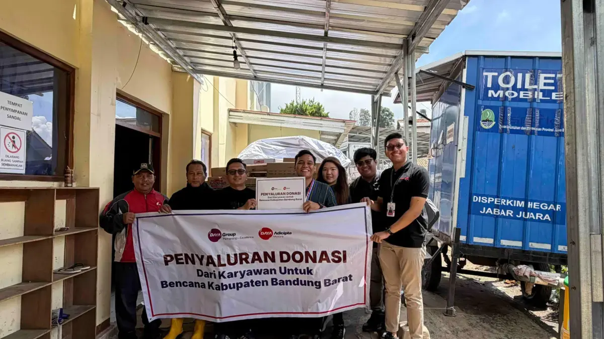 Daya Group dan DAM Salurkan Bantuan serta Gelar Servis Gratis untuk Korban Bencana Tanah Longsor di Cisarua, B