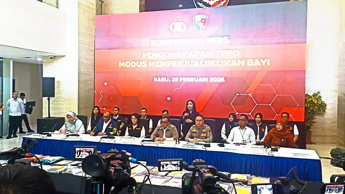 Bareskrim Polri Bongkar Sindikat Jual Beli Bayi Lintas Provinsi, 7 Bayi Diselamatkan dan 12 Tersangka Ditangka Bareskrim Polri membongkar jaringan TPPO