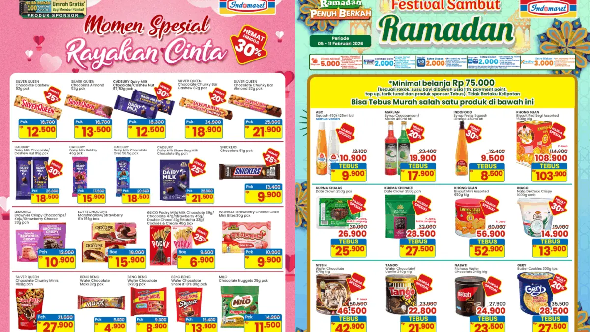 Katalog Promo JSM Indomaret Minggu Ini 6-8 Februari 2026, Ada Promo Spesial Bulan Ramadan Promo JSM Indomaret minggu ini 6-8 Februari 2026