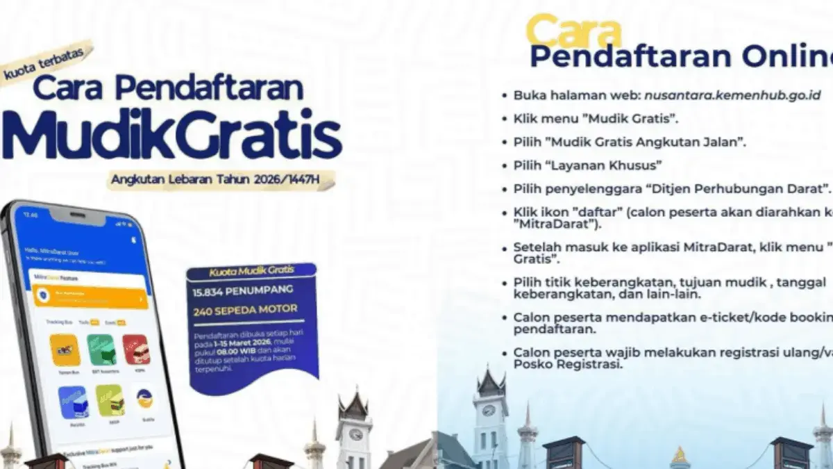 Cara Daftar Online Mudik Gratis Kemenhub 2026