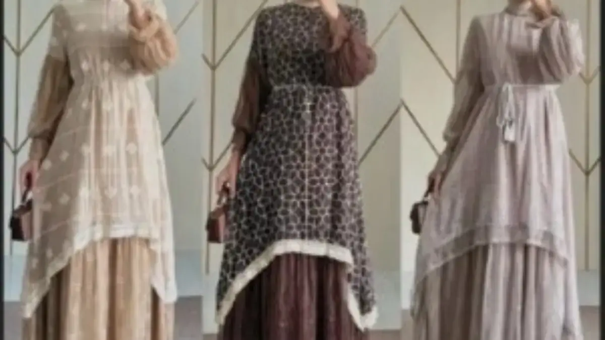 Dimana Beli Baju Lebaran "Bini Orang", Begini tampilan dan Asal Mula Munculnya Trend ini Beberapa model gamis Viral yang menjadi tren baju lebaran \"Bini Orang\"
