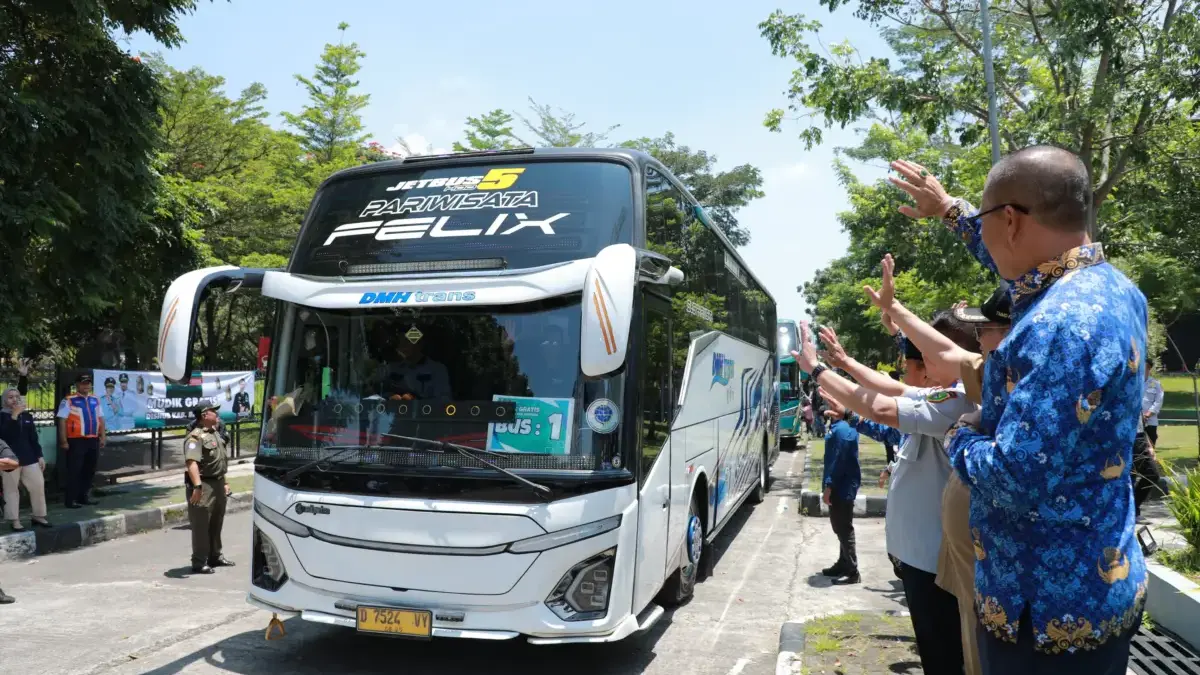 Kang DS Lepas Mudik Gratis 2026, Tahun Depan Target 1.000 Pemudik Plus Rute Jawa Timur