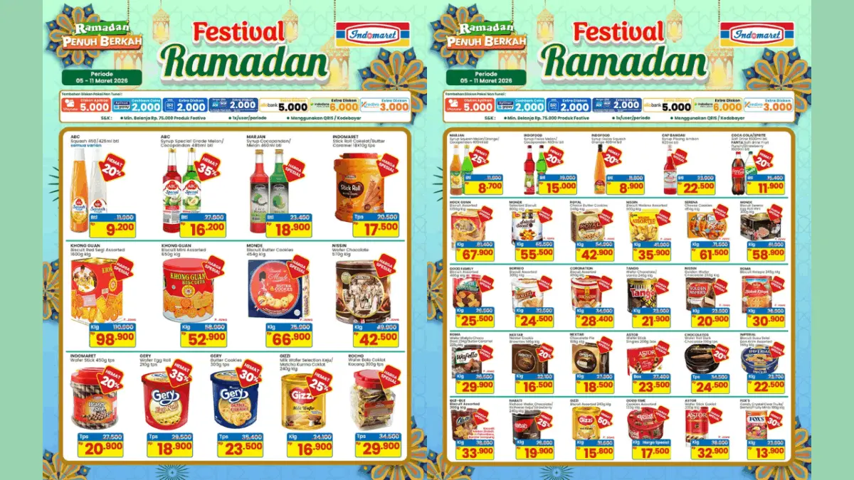 Daftar Promo JSM Indomaret Terbaru 6-8 Maret 2026, Banyak Diskon Hampers Lebaran Daftar Promo JSM Indomaret Terbaru 6-8 Maret 2026, Banyak Diskon Hampers Lebaran
