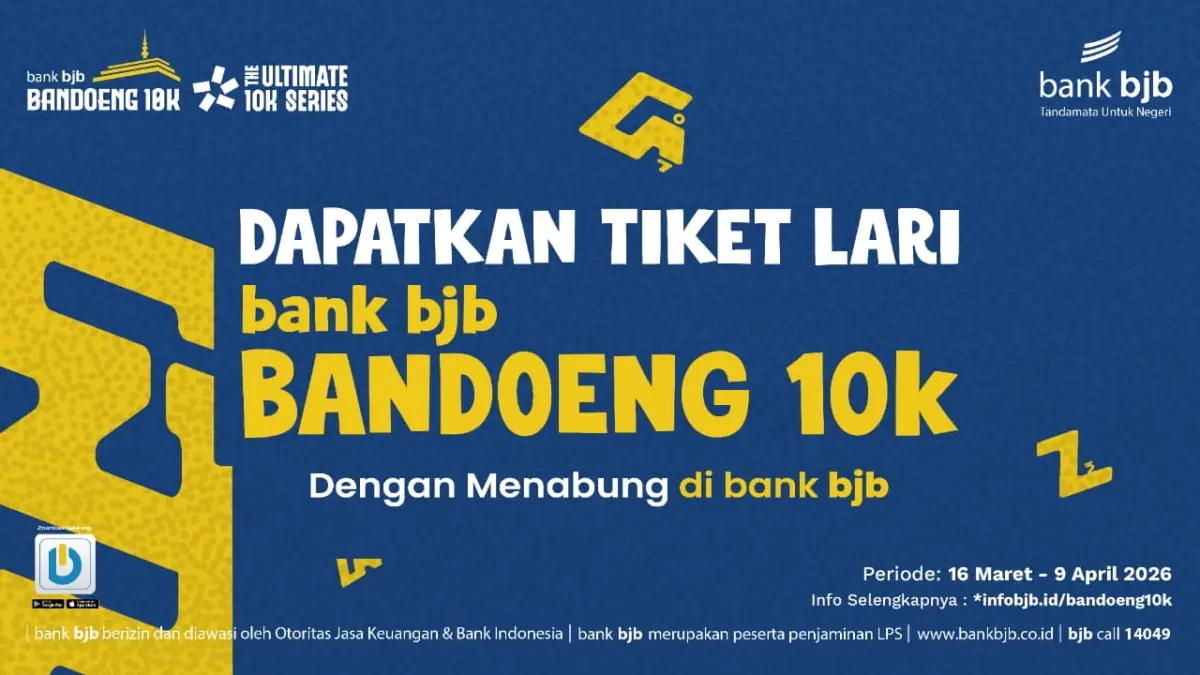 bank bjb Permudah Akses Bandoeng 10K, Promo Menabung Jadi Tiket Lari bank bjb Permudah Akses Bandoeng 10K, Promo Menabung Jadi Tiket Lari