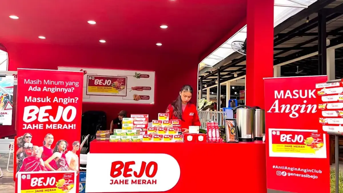 Hadir di Ratusan Titik Mudik dan Wisata, Bejo Jahe Merah komitmen Bikin Mudik Lebaran Lebih Hangat dan Nyaman Booth Bejo Anti Angin dari Bejo Jahe Merah yang hadir di sejumlah lokasi strategis selama mudik hingga arus b