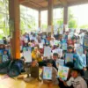 79 Anak Antusias Ikuti Workshop Mewarnai di Kampung Ramadan Gada Membaca Ciamis
