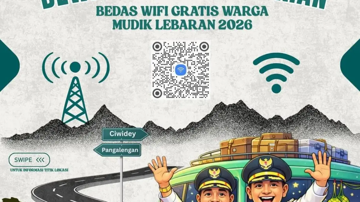Lebaran 2026, Pemkab Bandung Sediakan 21 Titik Wi-Fi Gratis di Pos Mudik