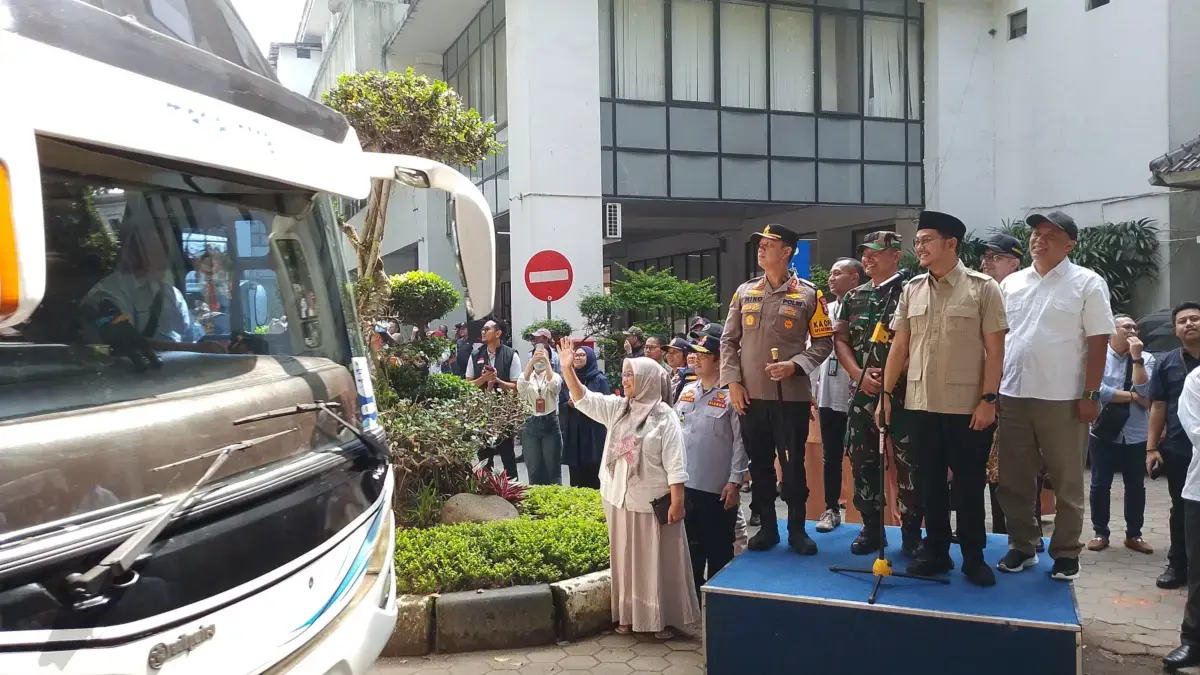 Mudik Gratis Cimahi 2026 Berangkat, 720 Warga Pulang Kampung dengan 15 Armada Bus