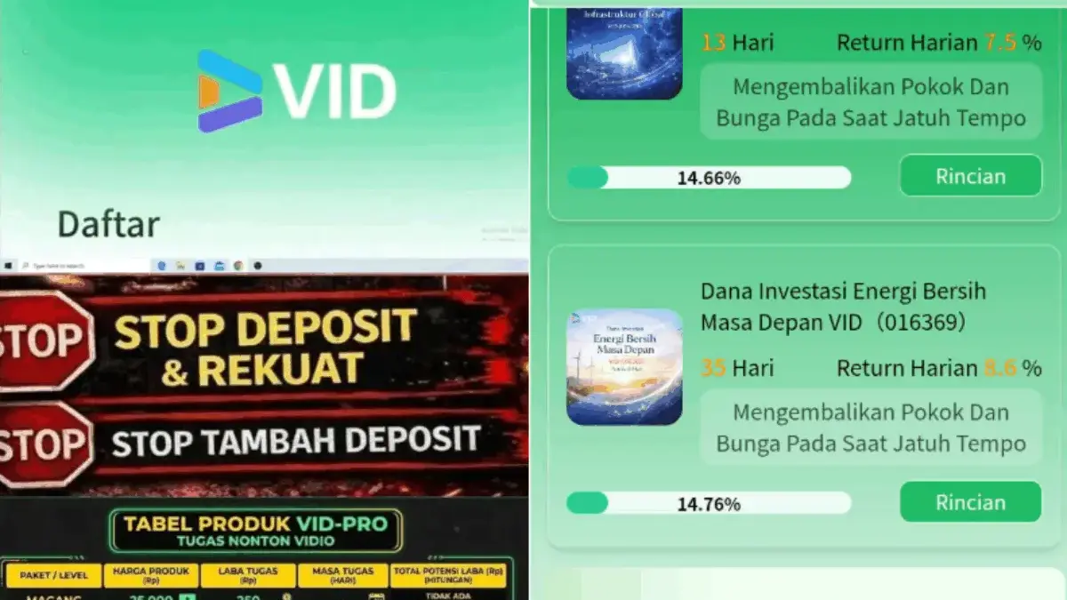 Aplikasi VID Terbukti SCAM! Begini Cara Mendapatkan Kembali Uang Anda