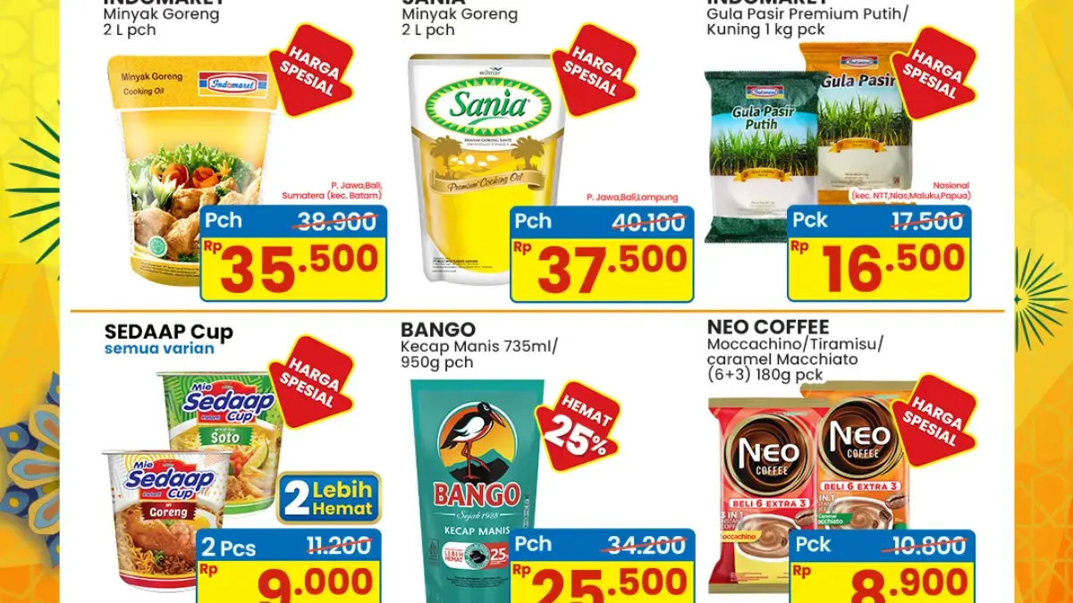 Promo Indomaret Hari Ini sampai 15 Maret 2026: Minyak Goreng – Telur Lebih Murah dengan Harga Spesial Promo Indomaret Hari Ini Promo 4 Hari 12-15 Maret 2026.