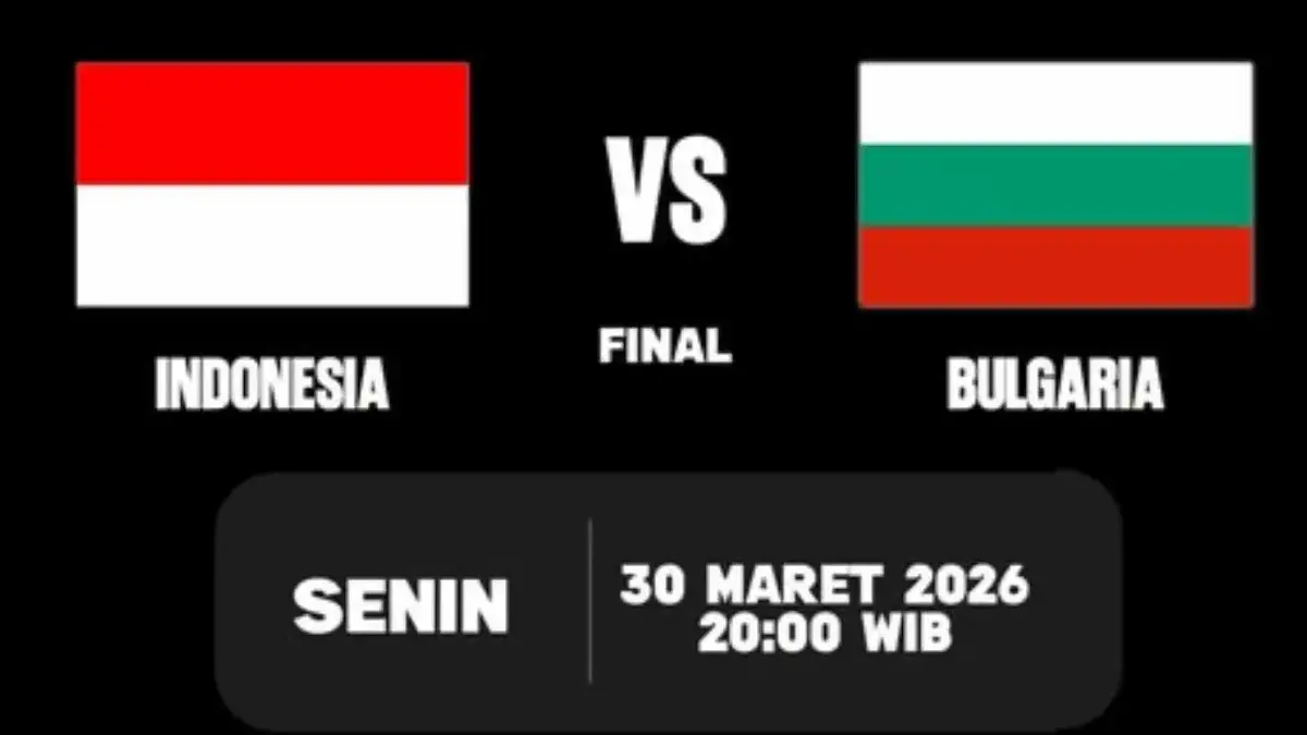 Sedang Tayang! Link Live Streaming Indonesia vs Bulgaria, Gratis di Sini