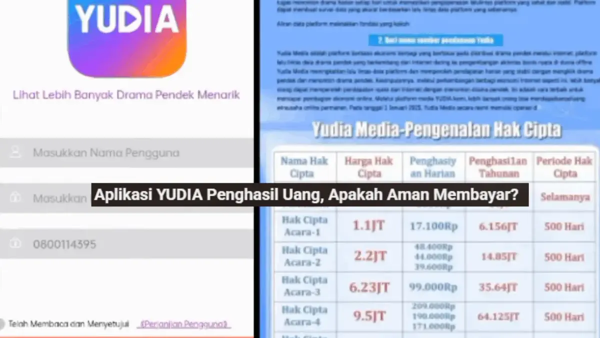 Benarkah Aplikasi Yudia Masih Aman Atau Sudah SCAM? Ini Update Terbarunya
