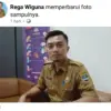 Diduga akun palsu mengatasnamakan kepala BKPSDM KBB, Rega Wiguna di platform Facebook. Dok tangkapan layar