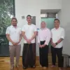 Nina Bahtiar, putri dari mantan Kapolri Jenderal (Purn) Dai Bachtiar (dua kanan), Ketua Umum PSI Kaesang Panga
