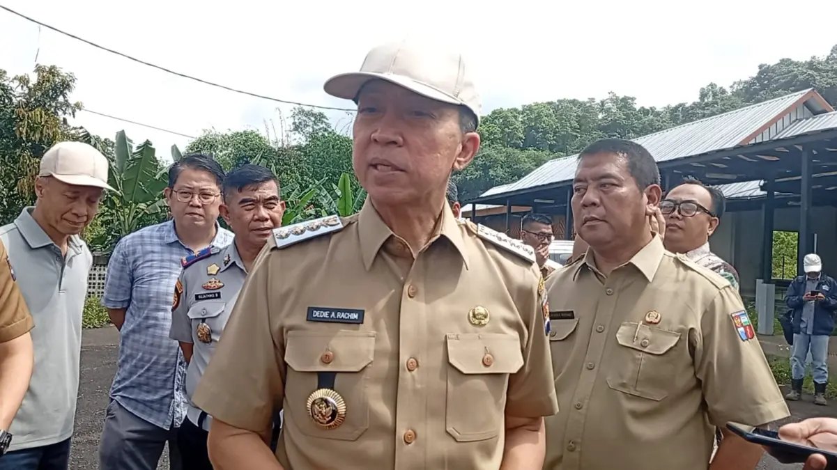 Wali Kota Bogor, Dedie A. Rachim saat ditemui di kawasan Rancamaya, Bogor Selatan, Senin (9/3/2026)