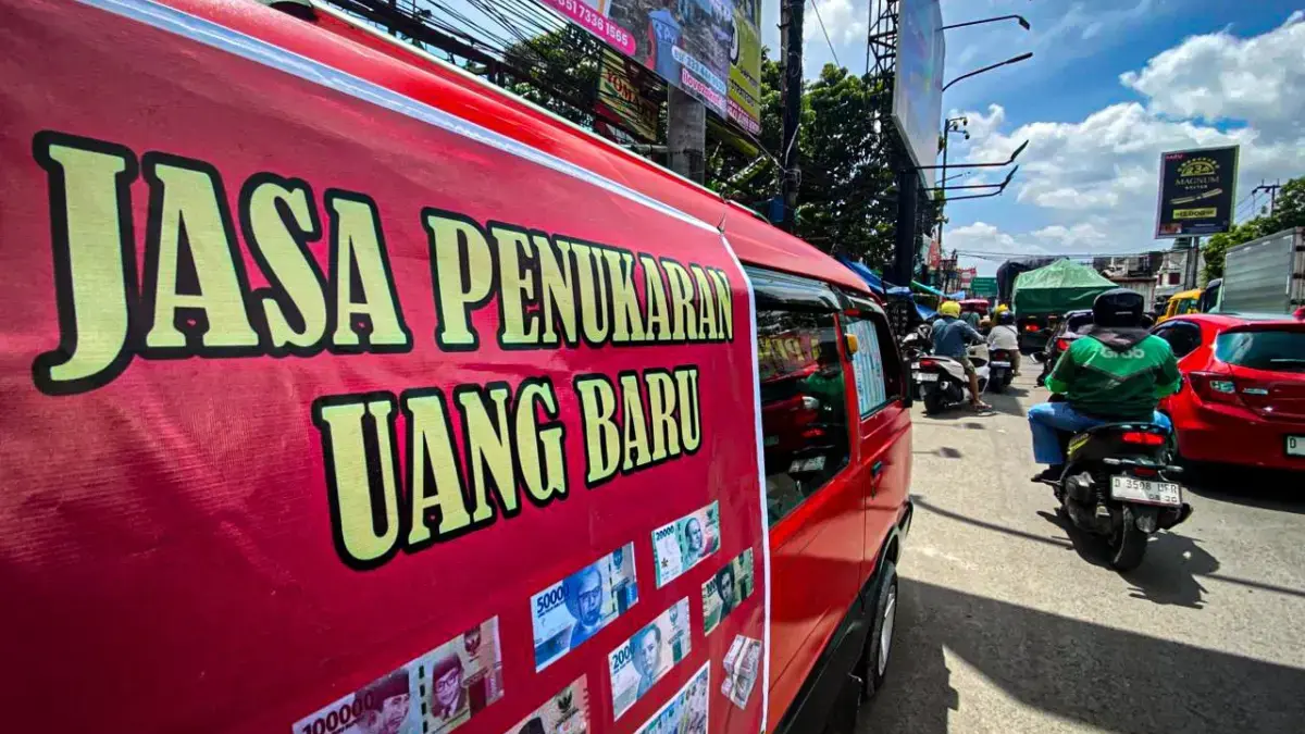 Jelang Idulfitri, Lapak Penukaran Uang Receh Menjamur di Padalarang