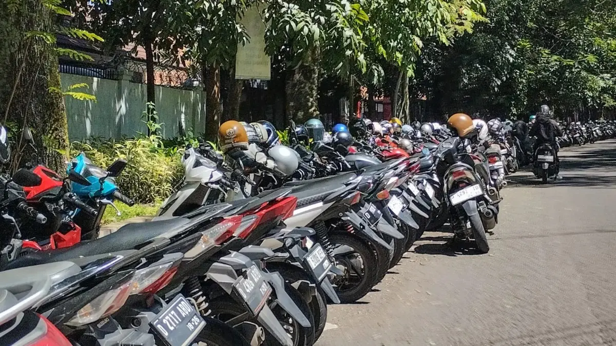 foto ilustrasi parkir liar di Kota Bandung (Dimas/JE)